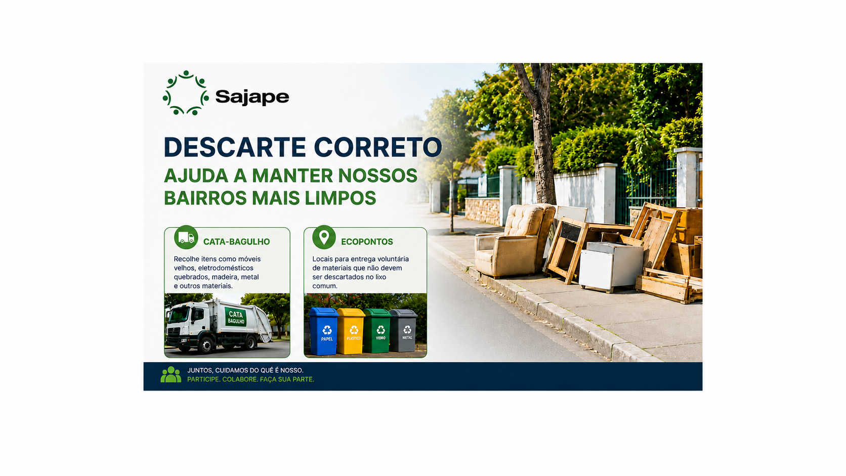 Cata-Bagulho e Ecopontos: descarte correto no bairro