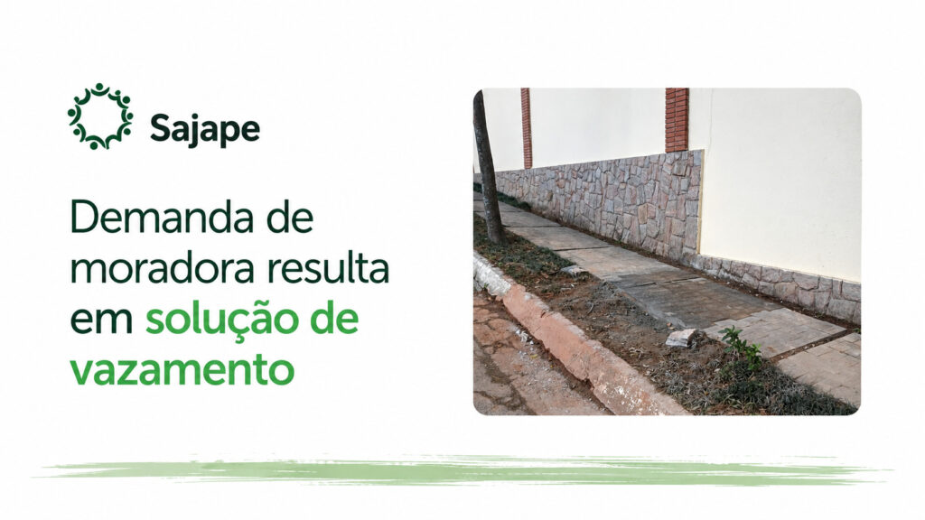Demanda acompanhada pela SAJAPE é solucionada no Jardim Cordeiro